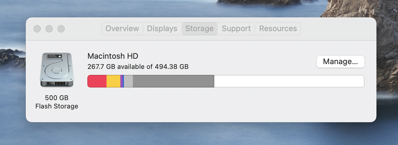 Manage Storage Manage Storage