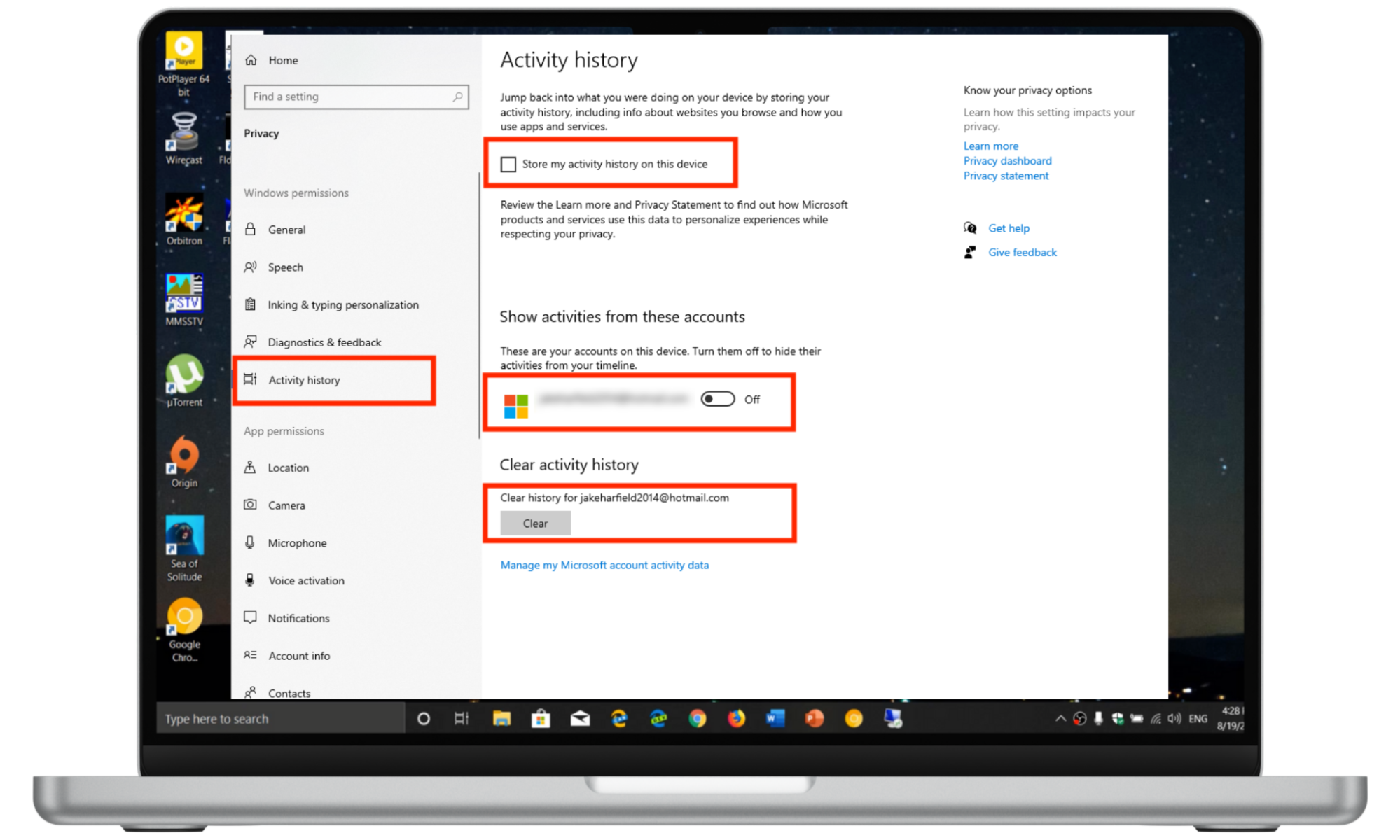 Instruction on how to disable the timeline in Windows 10. Instruction on how to disable the timeline in Windows 10.