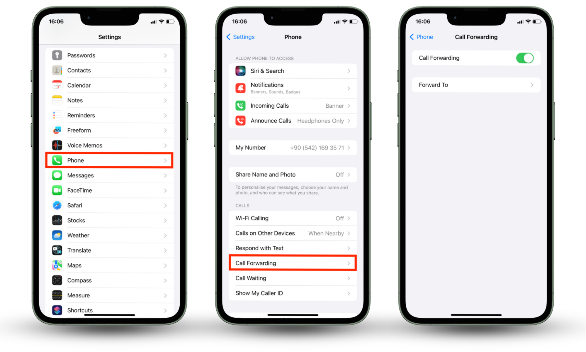 Disable call forwarding to prevent spying. On an iPhone, go to Settings, tap Phone > Call Forwarding, and disable it by turning the toggle off. Disable call forwarding to prevent spying. On an iPhone, go to Settings, tap Phone > Call Forwarding, and disable it by turning the toggle off.