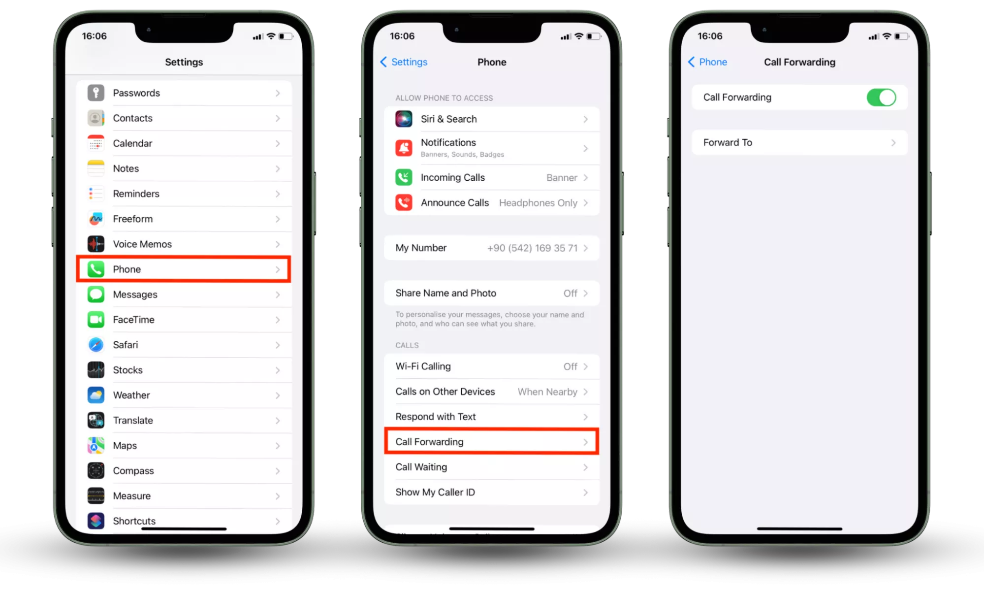 Disable call forwarding to prevent spying. On an iPhone, go to Settings, tap Phone Call Forwarding, and disable it by turning the toggle off. Disable call forwarding to prevent spying. On an iPhone, go to Settings, tap Phone Call Forwarding, and disable it by turning the toggle off.