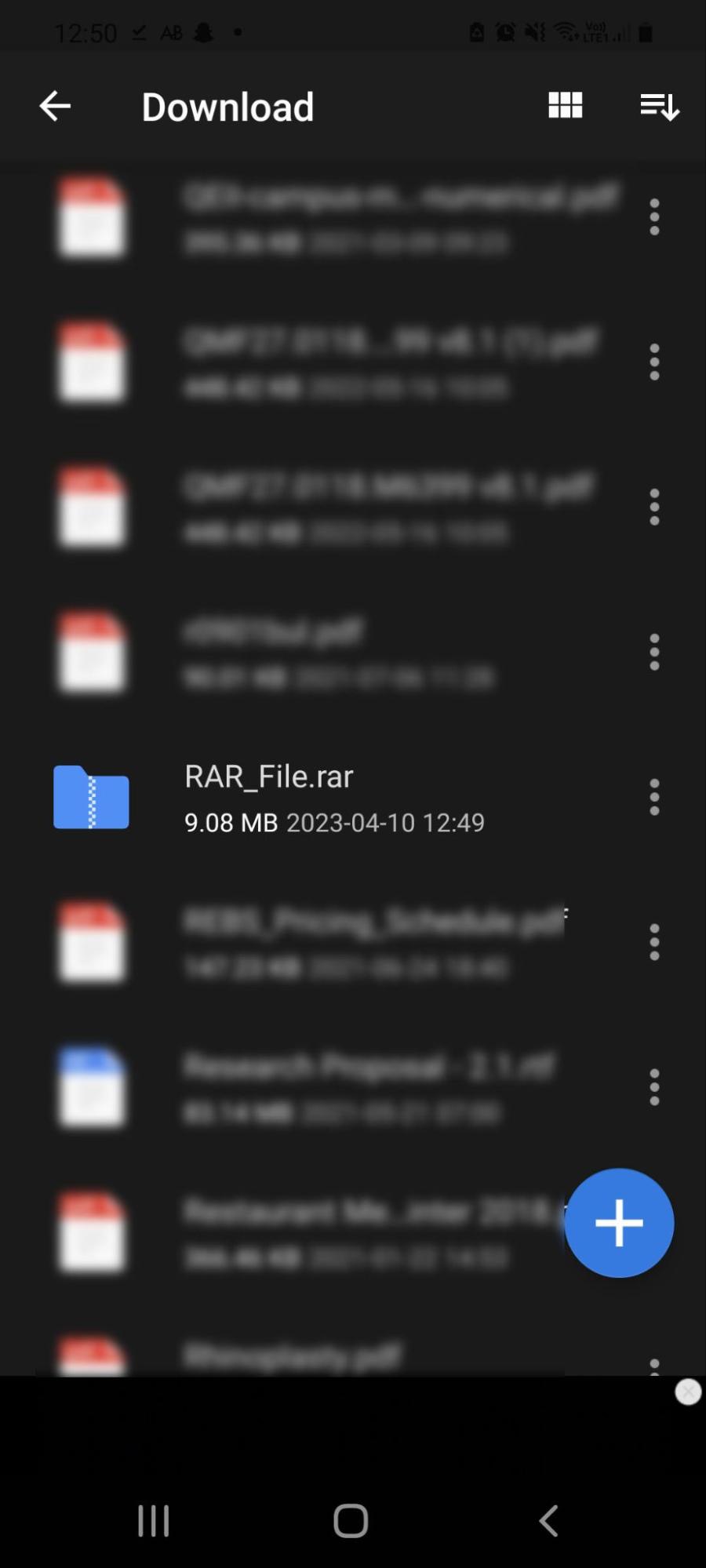 Select the RAR file Select the RAR file
