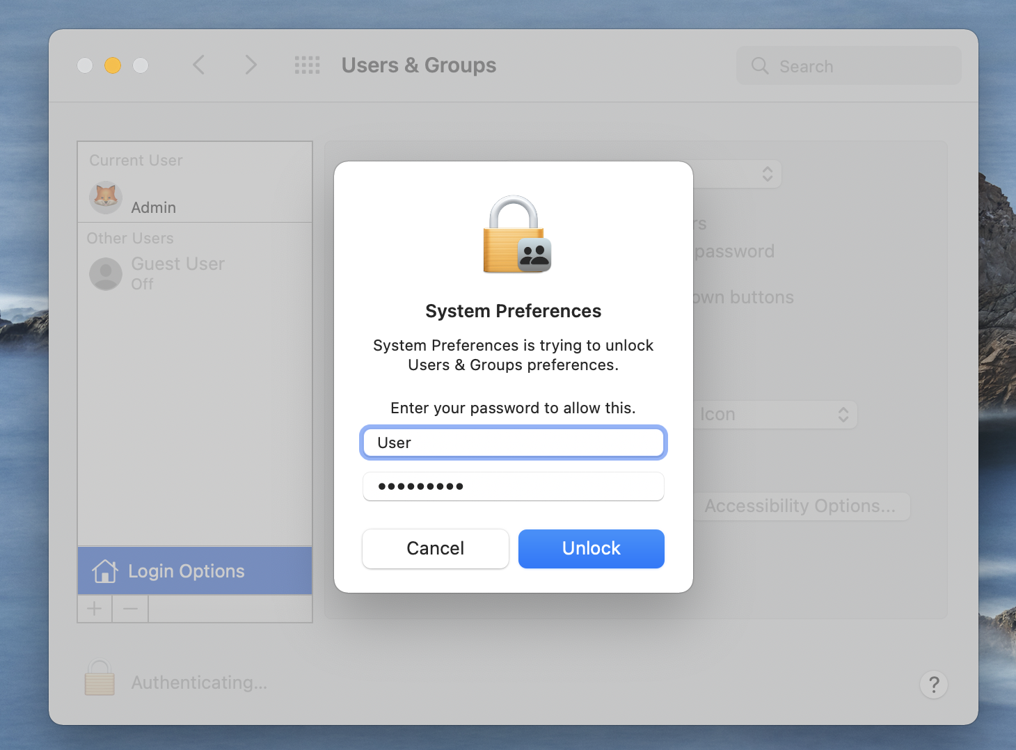 username and password username and password