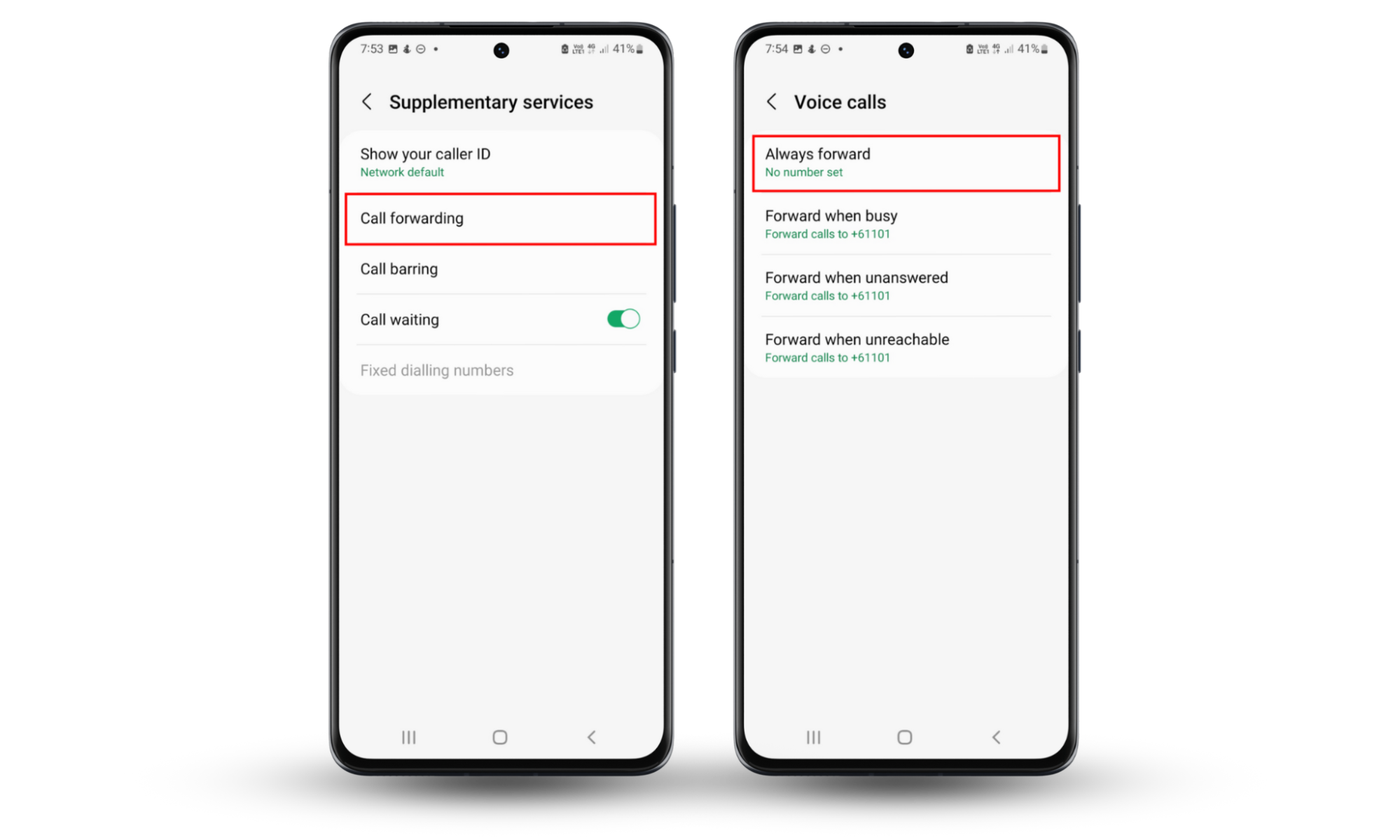 These Android screenshots show you how to turn off call forwarding if your boyfriend is tracking your phone. These Android screenshots show you how to turn off call forwarding if your boyfriend is tracking your phone.