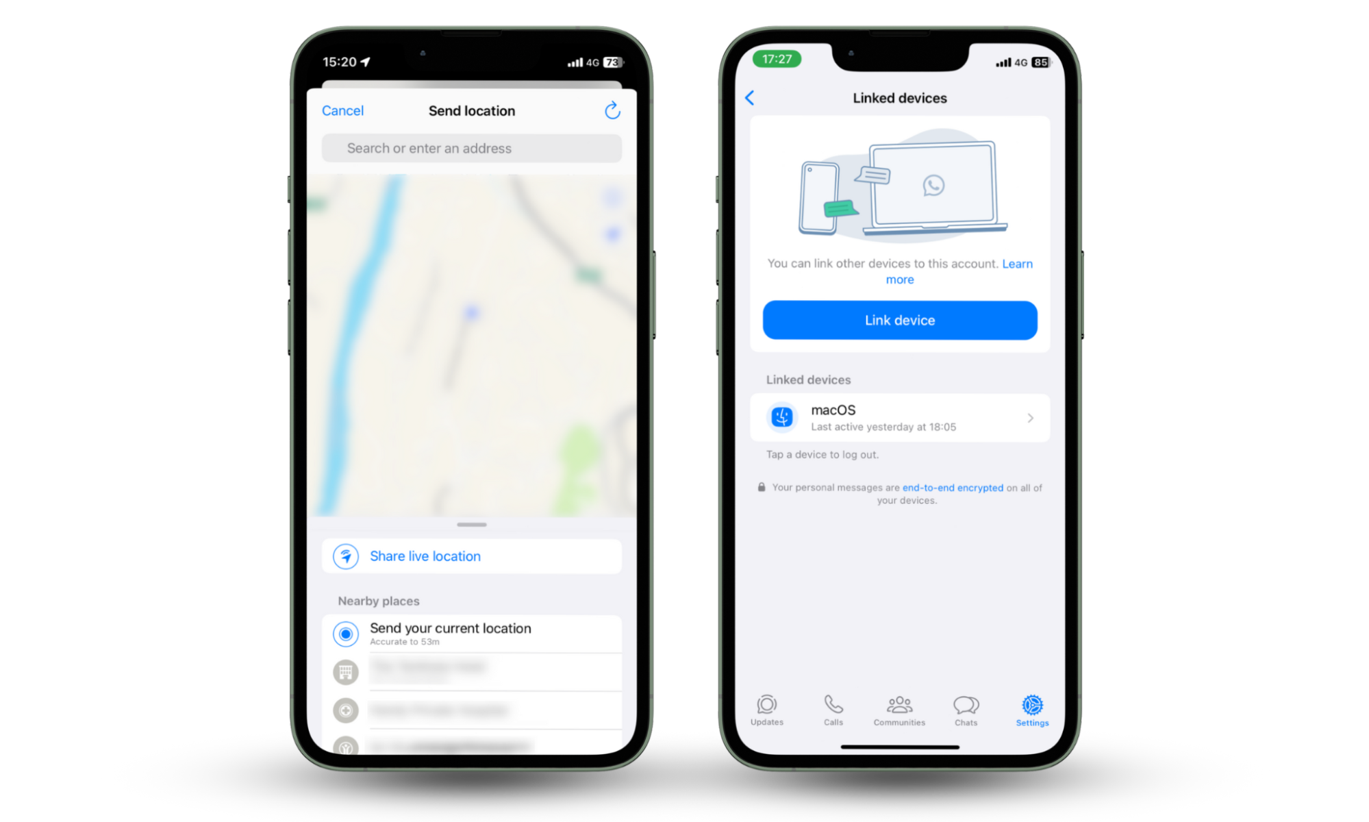Screenshots showing WhatsApp, an iPhone and Android instant messaging app that can spy on you and share your data with other companies. Screenshots showing WhatsApp, an iPhone and Android instant messaging app that can spy on you and share your data with other companies.