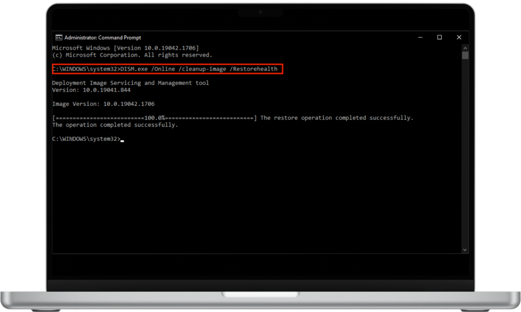 Type DISM.exe /Online /Cleanup-image /Restorehealth and hit the Enter key to run an SFC Scan on a computer running Windows 10 or 11. Type DISM.exe /Online /Cleanup-image /Restorehealth and hit the Enter key to run an SFC Scan on a computer running Windows 10 or 11.