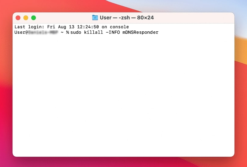 Terminal command Terminal command