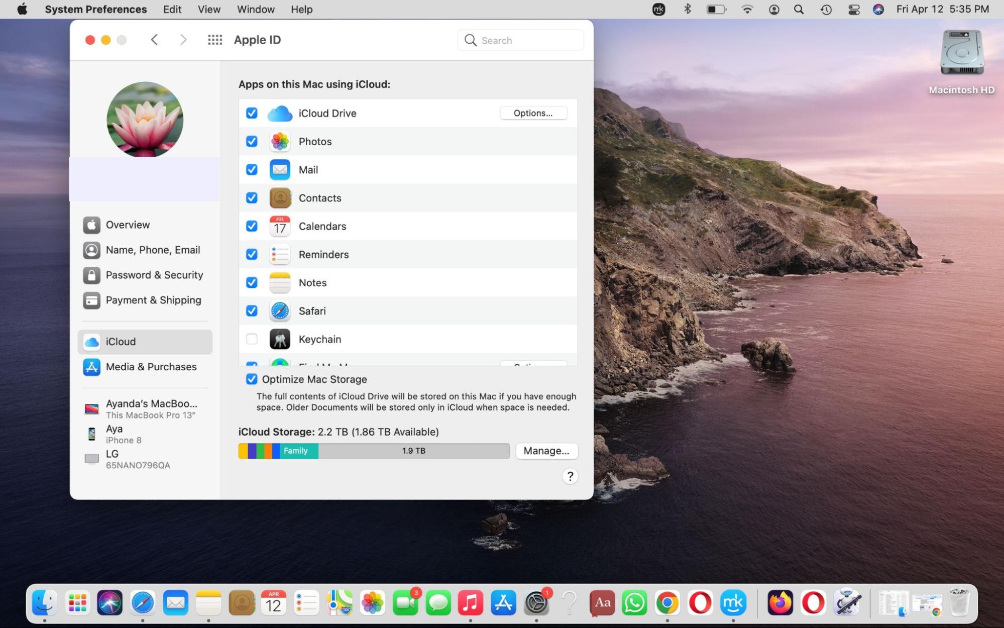 Go to System Preferences > Apple ID > iCloud and disable iCloud backup for specific apps. Go to System Preferences > Apple ID > iCloud and disable iCloud backup for specific apps.