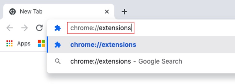 Locate extensions in Chrome Locate extensions in Chrome