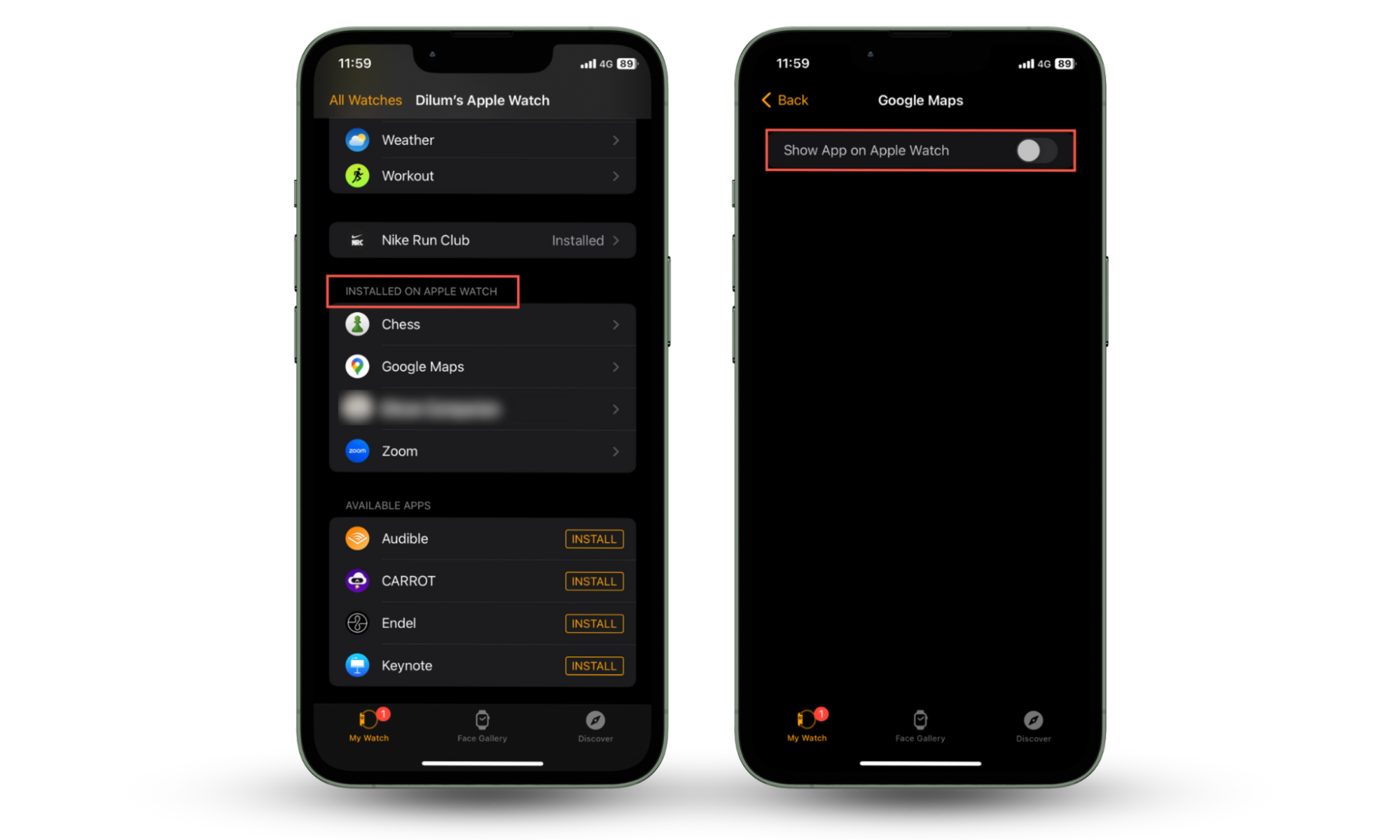 These iPhone screenshots show how to change the passcode via the Watch app if you suspect that your Apple Watch is spying on you. These iPhone screenshots show how to change the passcode via the Watch app if you suspect that your Apple Watch is spying on you.
