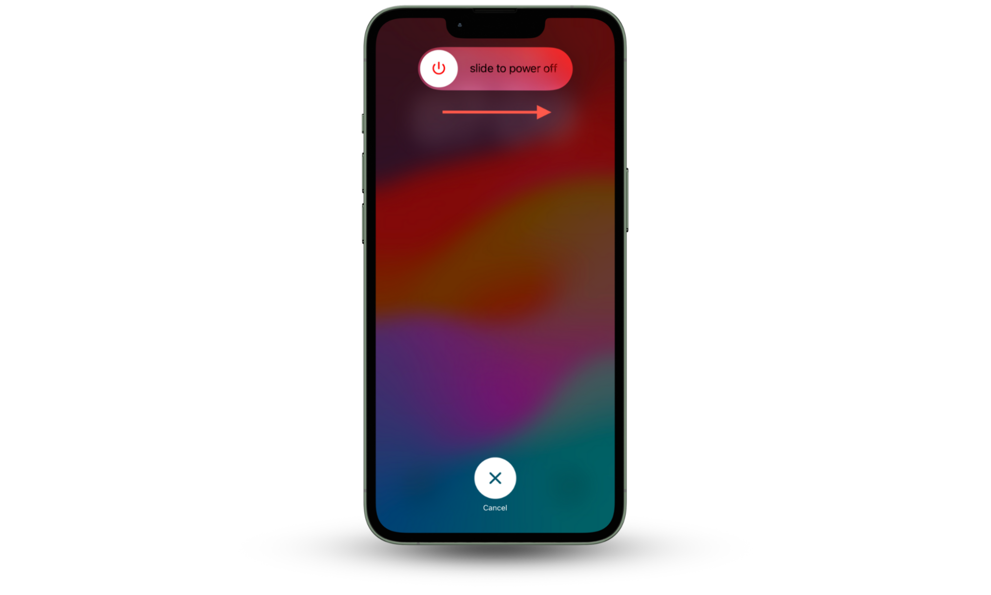Screenshot that demonstrates how to turn off an iOS device via the Slide to Power Off screen if your phone keeps glitching. Screenshot that demonstrates how to turn off an iOS device via the Slide to Power Off screen if your phone keeps glitching.