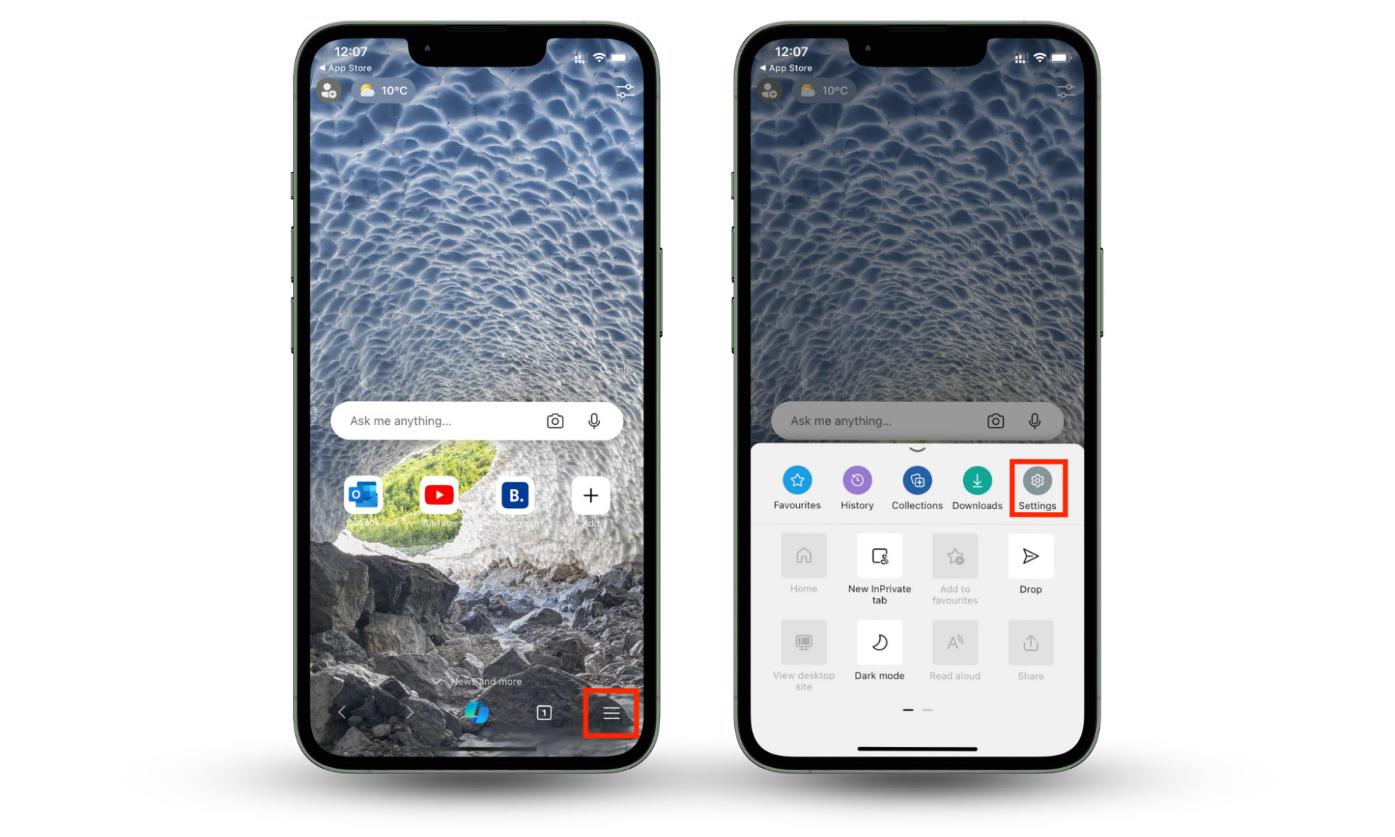 Follow the instructions in the picture to block all cookies in Microsoft Edge on your iPhone. Follow the instructions in the picture to block all cookies in Microsoft Edge on your iPhone.