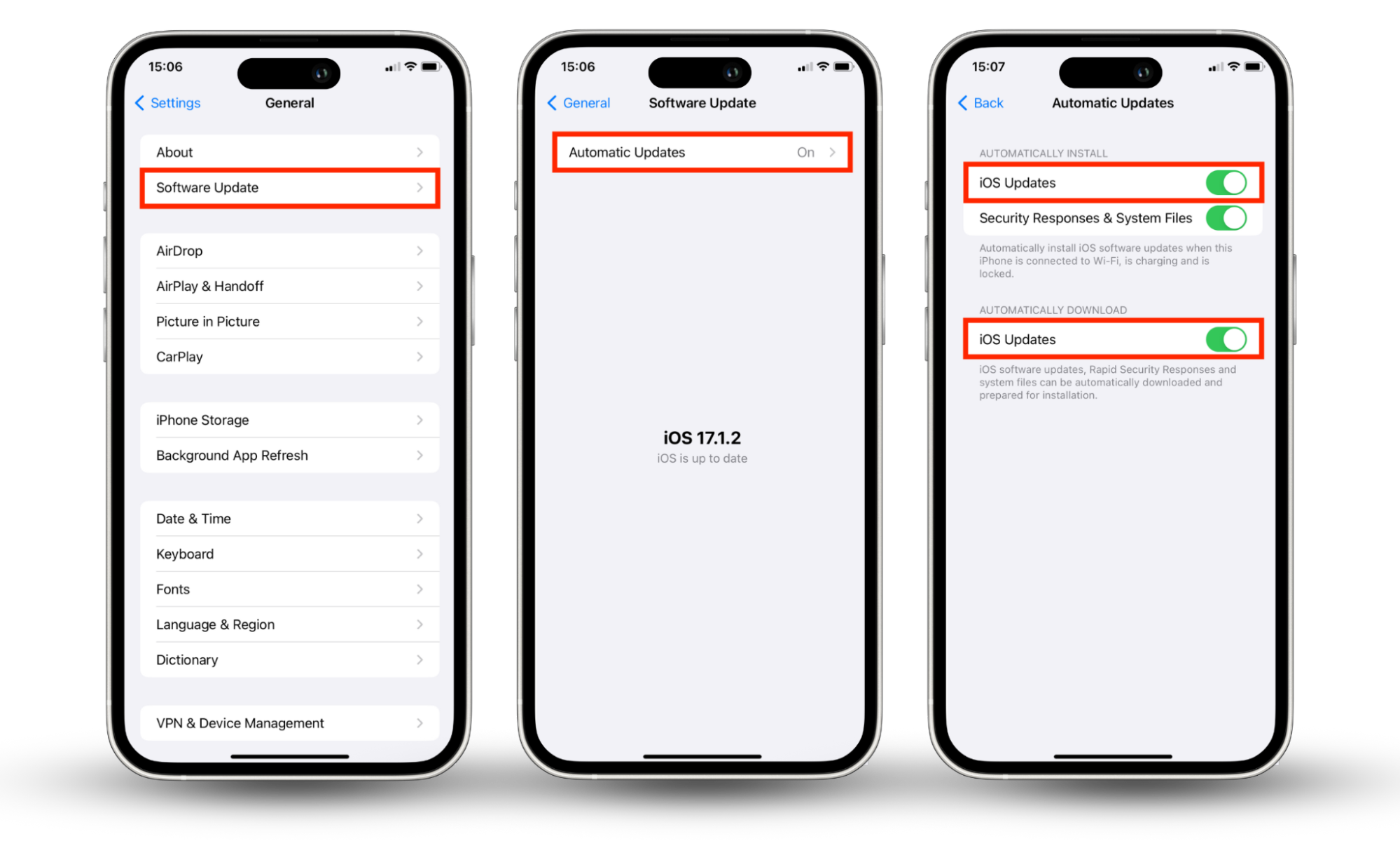 iPhone screenshots showing how to update your phone to protect yourself from being hacked by replying to a text. iPhone screenshots showing how to update your phone to protect yourself from being hacked by replying to a text.