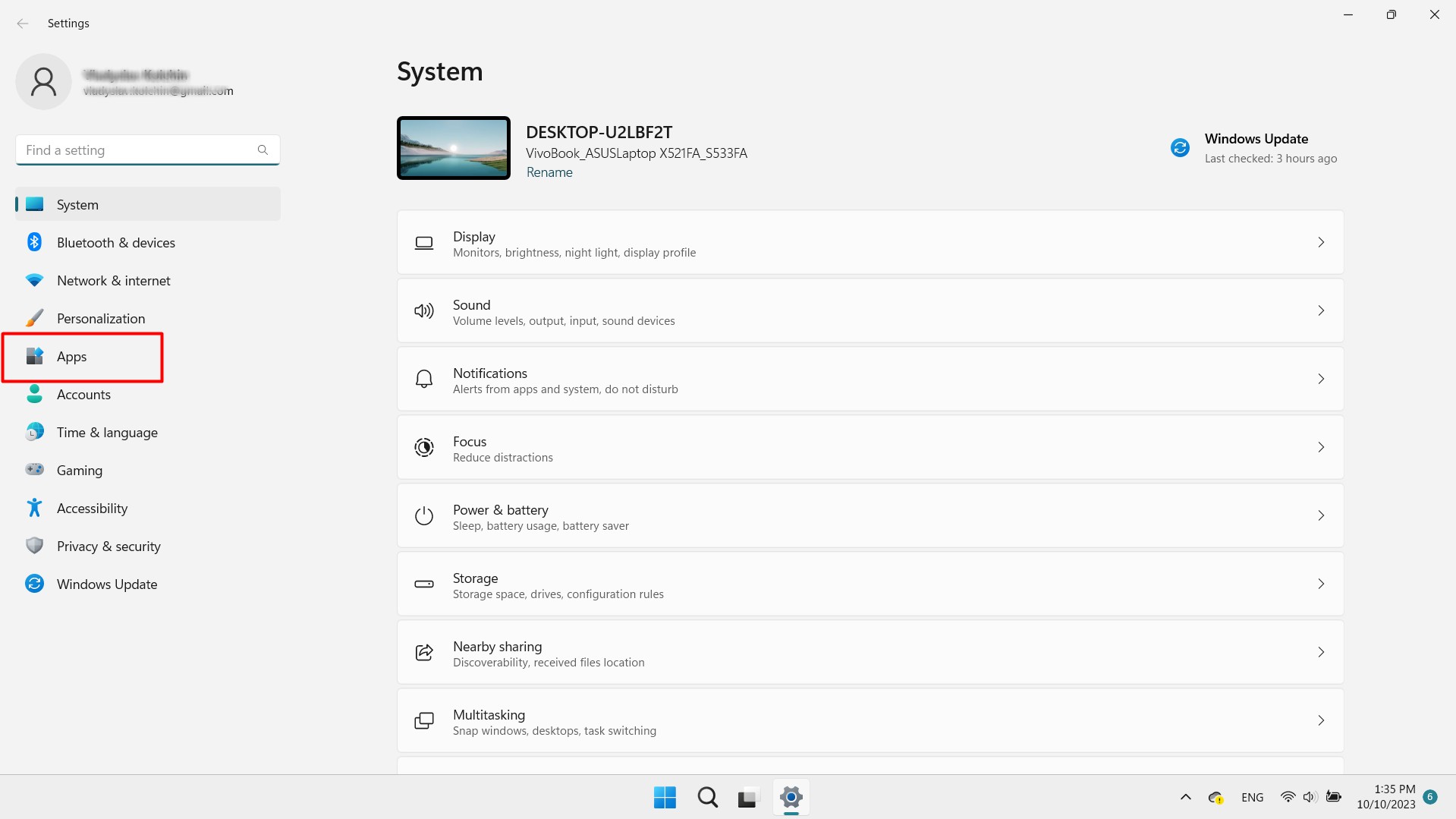 Opening apps in Windows Settings. Opening apps in Windows Settings.