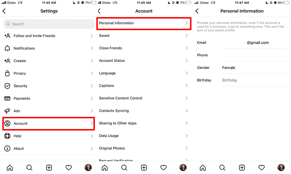 How to check Instagram personal information details How to check Instagram personal information details