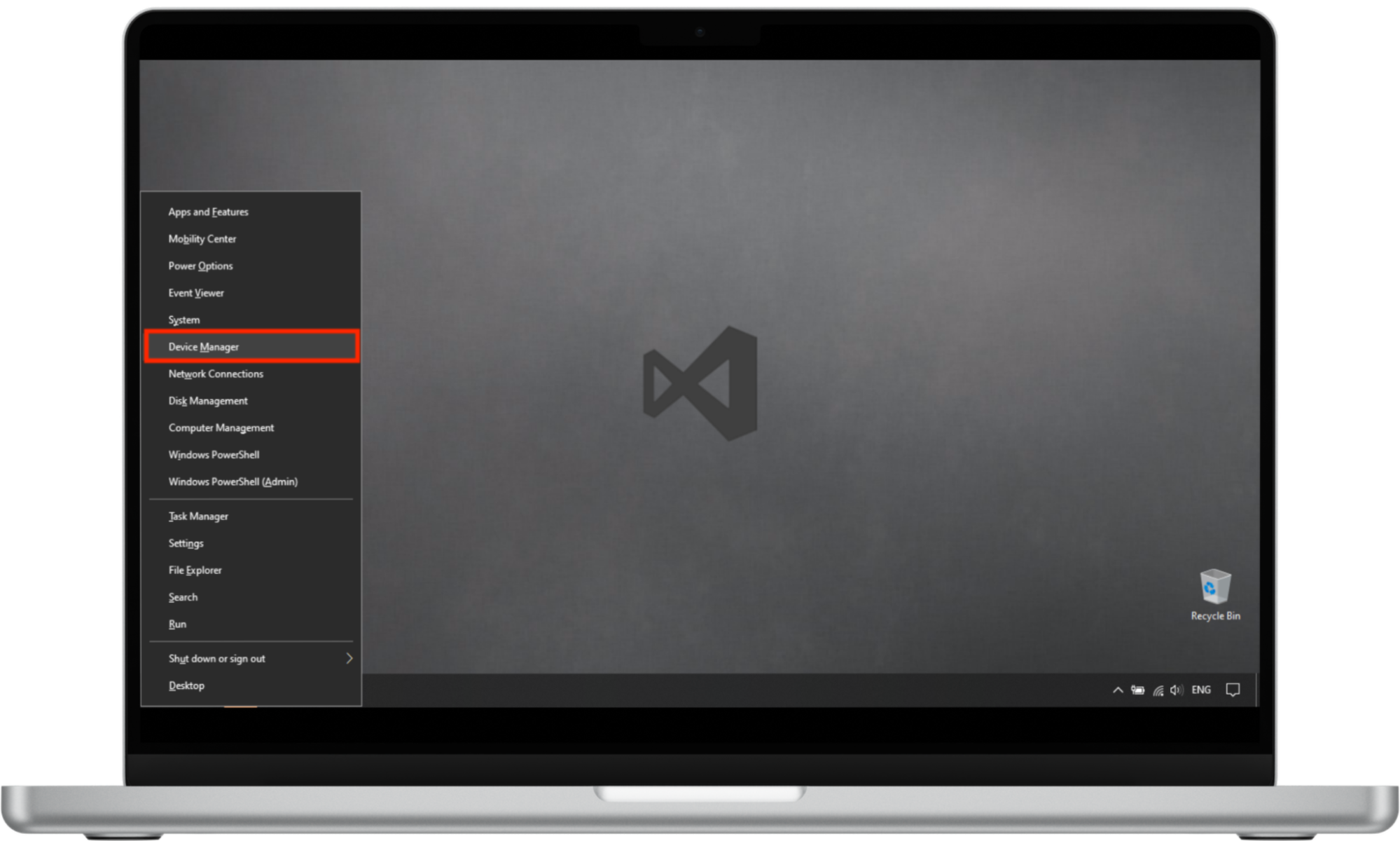 To roll back a driver update on Windows 10, open Device Manager using the shortcut Windows key + X, then select the Device Manager option on the menu. To roll back a driver update on Windows 10, open Device Manager using the shortcut Windows key + X, then select the Device Manager option on the menu.