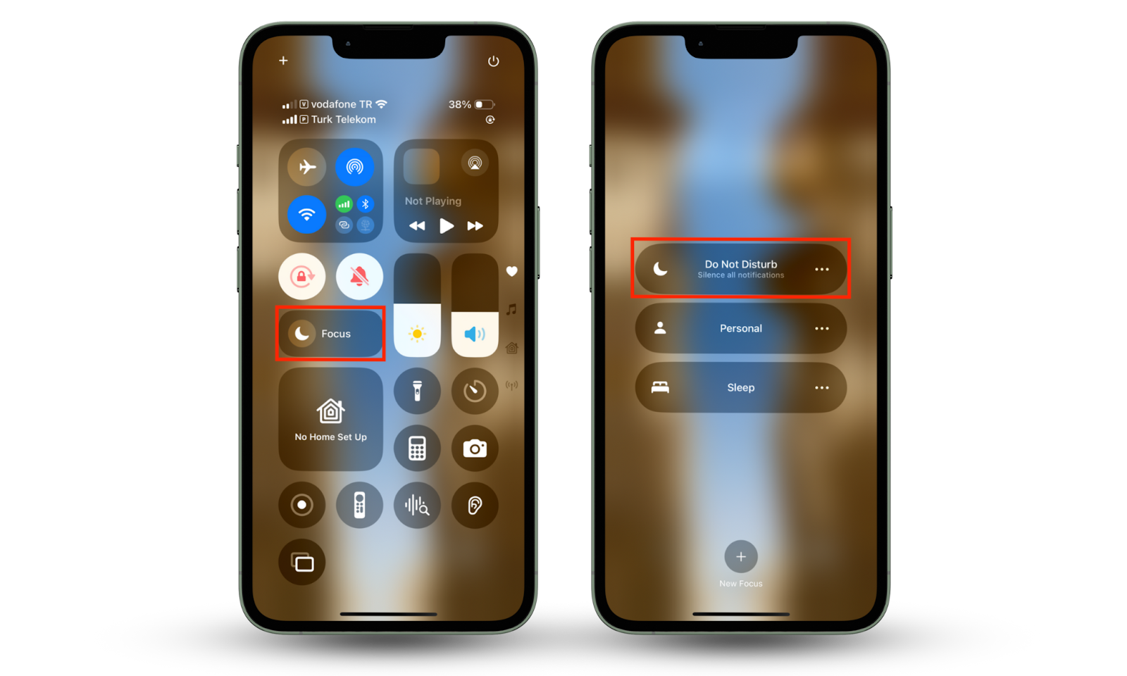 iPhone's Settings app shows how to Disable the Do Not Disturb mode if your iPhone Won’t Make Calls but Will Text. Open the Control Center, click Focus, and tap Do Not Disturb. iPhone's Settings app shows how to Disable the Do Not Disturb mode if your iPhone Won’t Make Calls but Will Text. Open the Control Center, click Focus, and tap Do Not Disturb.