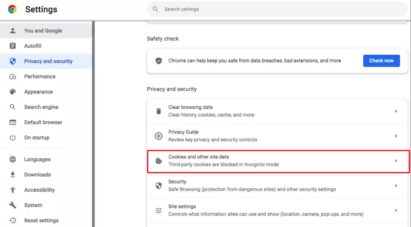 Privacy and Security settings in Google Chrome. Privacy and Security settings in Google Chrome.