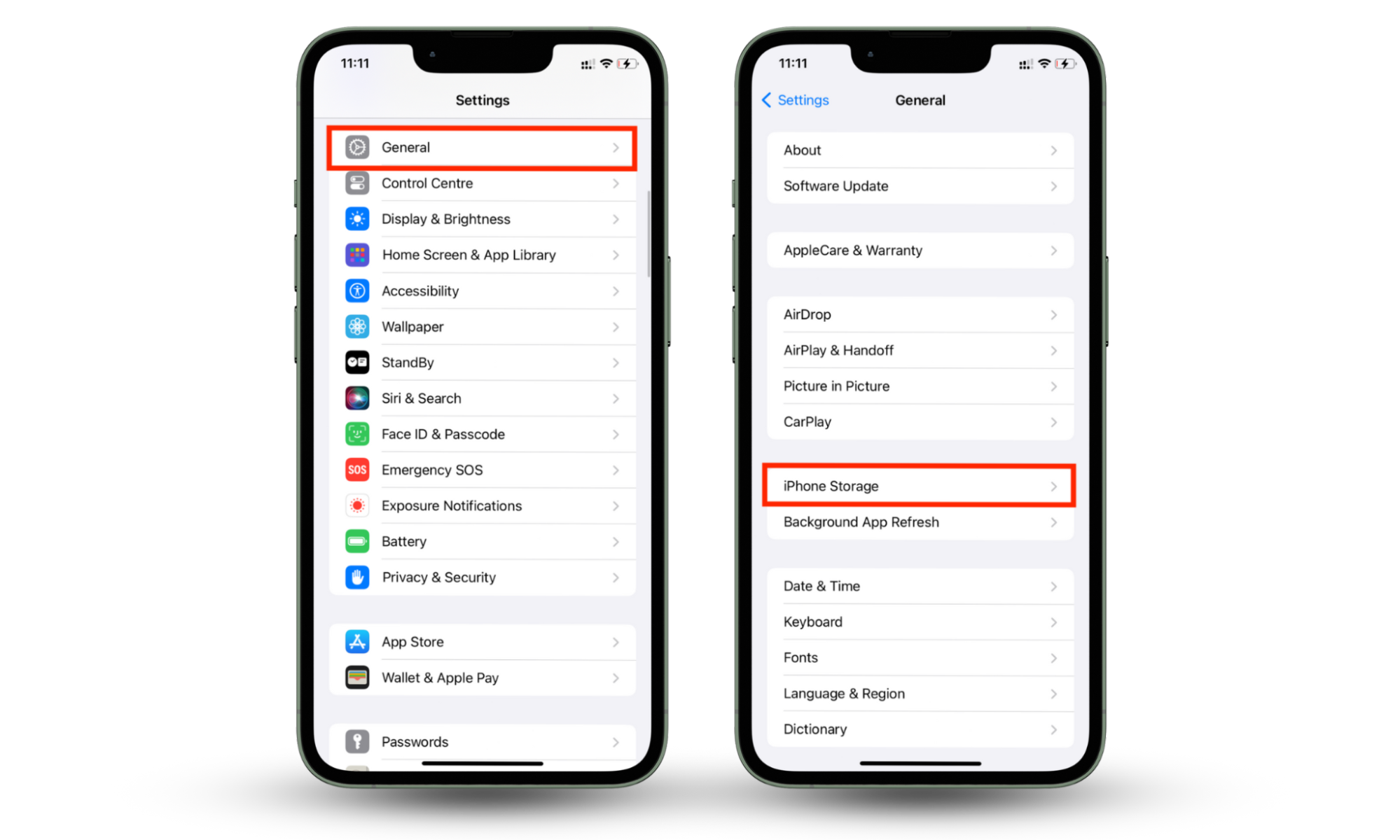 These screenshots instruct how to find stalkerware on iPhone by checking for and deleting unknown apps. These screenshots instruct how to find stalkerware on iPhone by checking for and deleting unknown apps.