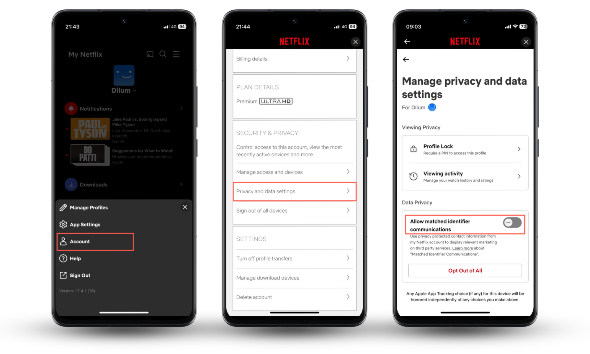 These Netflix account screenshots show you how to turn off personalized advertisements if you want to stop Roku spying on you. These Netflix account screenshots show you how to turn off personalized advertisements if you want to stop Roku spying on you.