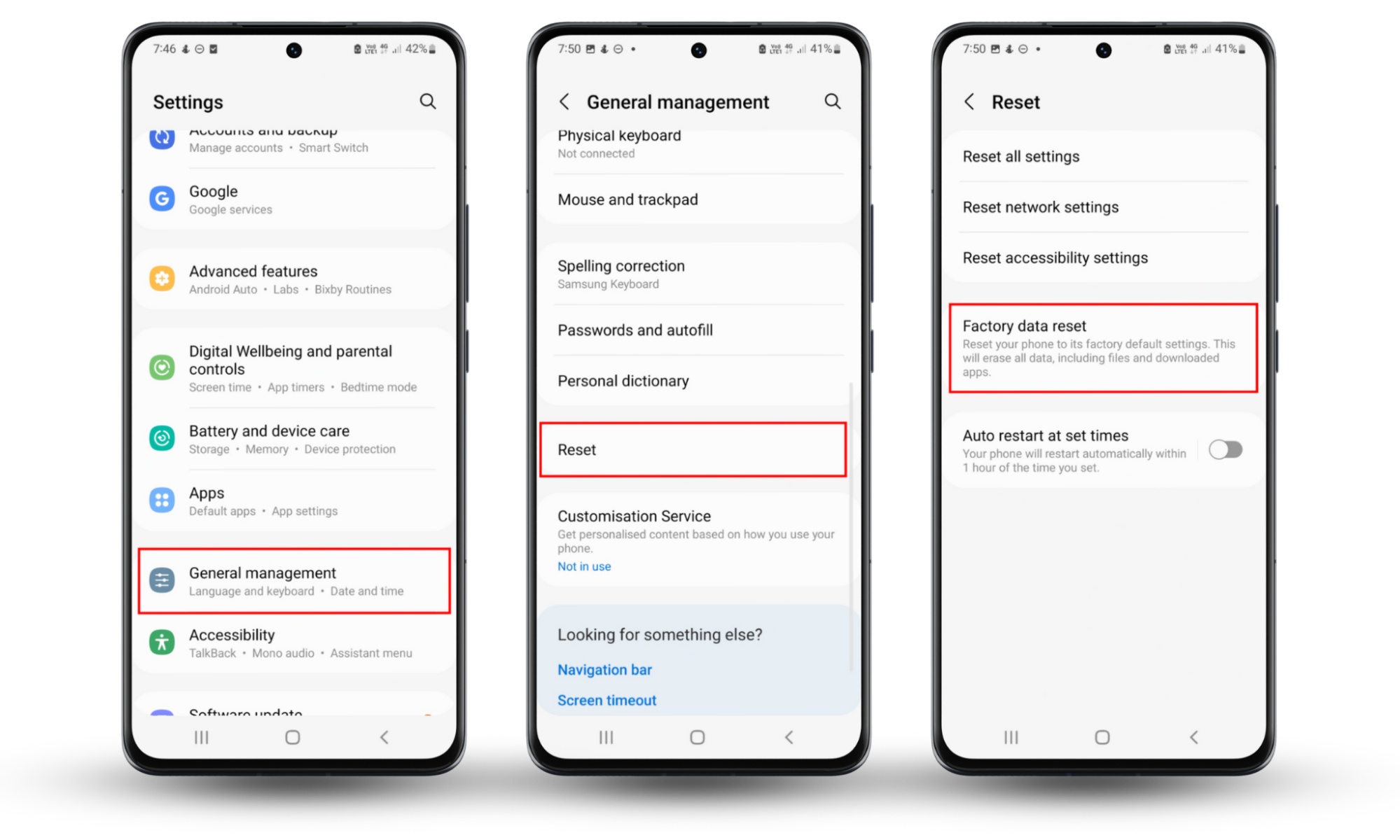 If your device is tapped, you can clear all malware by performing a factory reset. Go to Settings > General management > Reset and tap Factory data reset. If your device is tapped, you can clear all malware by performing a factory reset. Go to Settings > General management > Reset and tap Factory data reset.