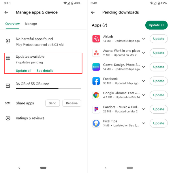 Android Update Apps Android Update Apps