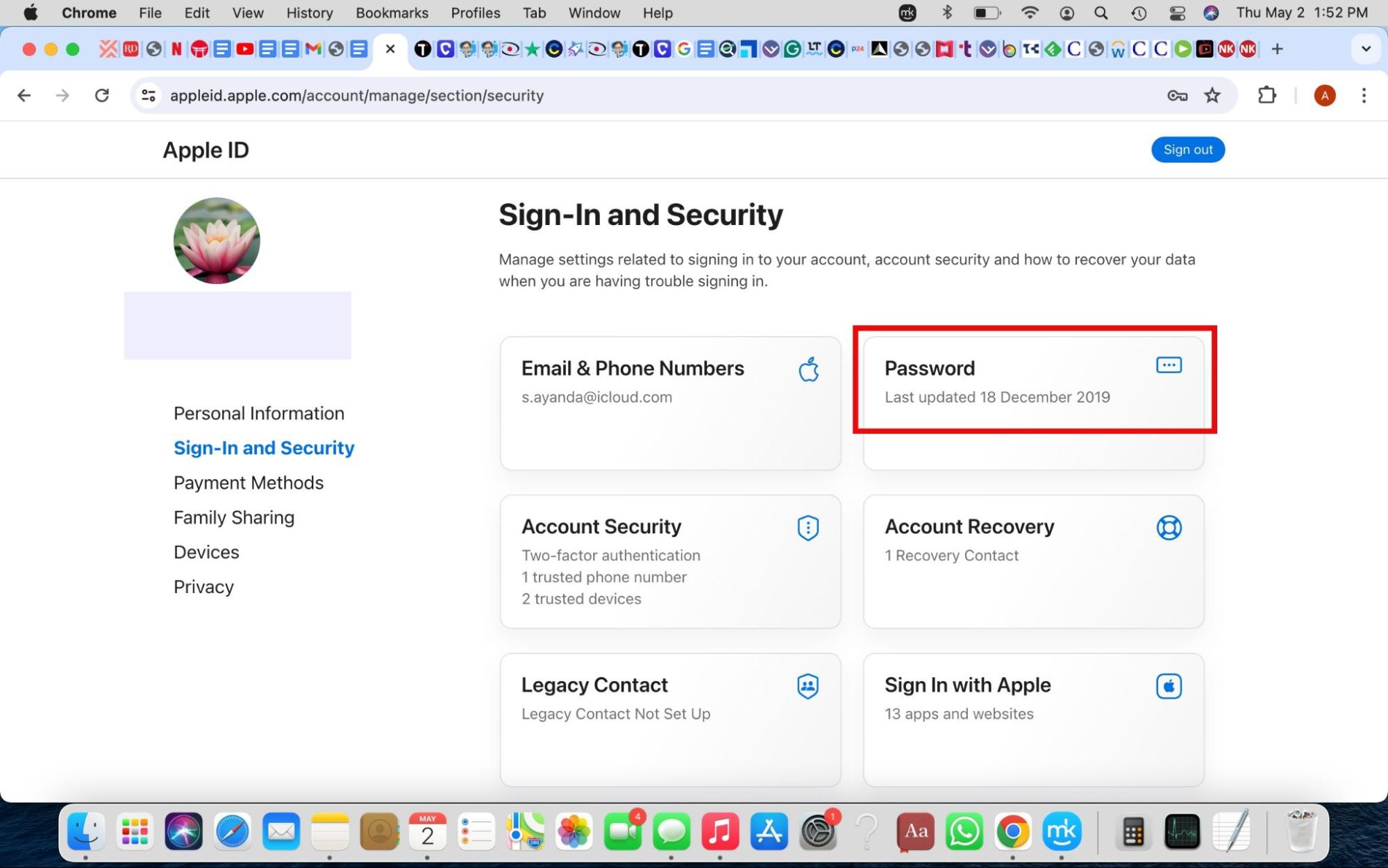 Image showing the Apple ID Sign-In and Security page on Google. Users can check this information to ensure their iPhones are safe from hackers. Image showing the Apple ID Sign-In and Security page on Google. Users can check this information to ensure their iPhones are safe from hackers.