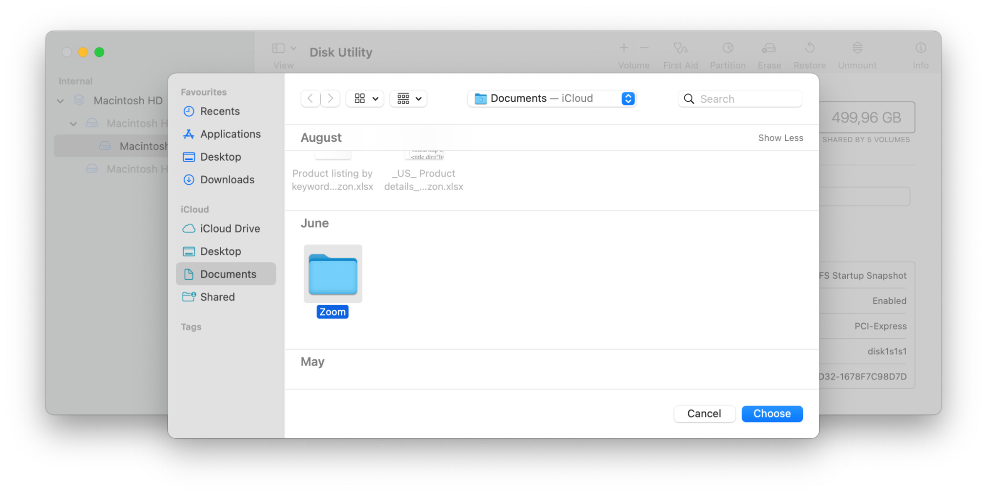 A Mac window depicting a folder chosen to be password-protected A Mac window depicting a folder chosen to be password-protected