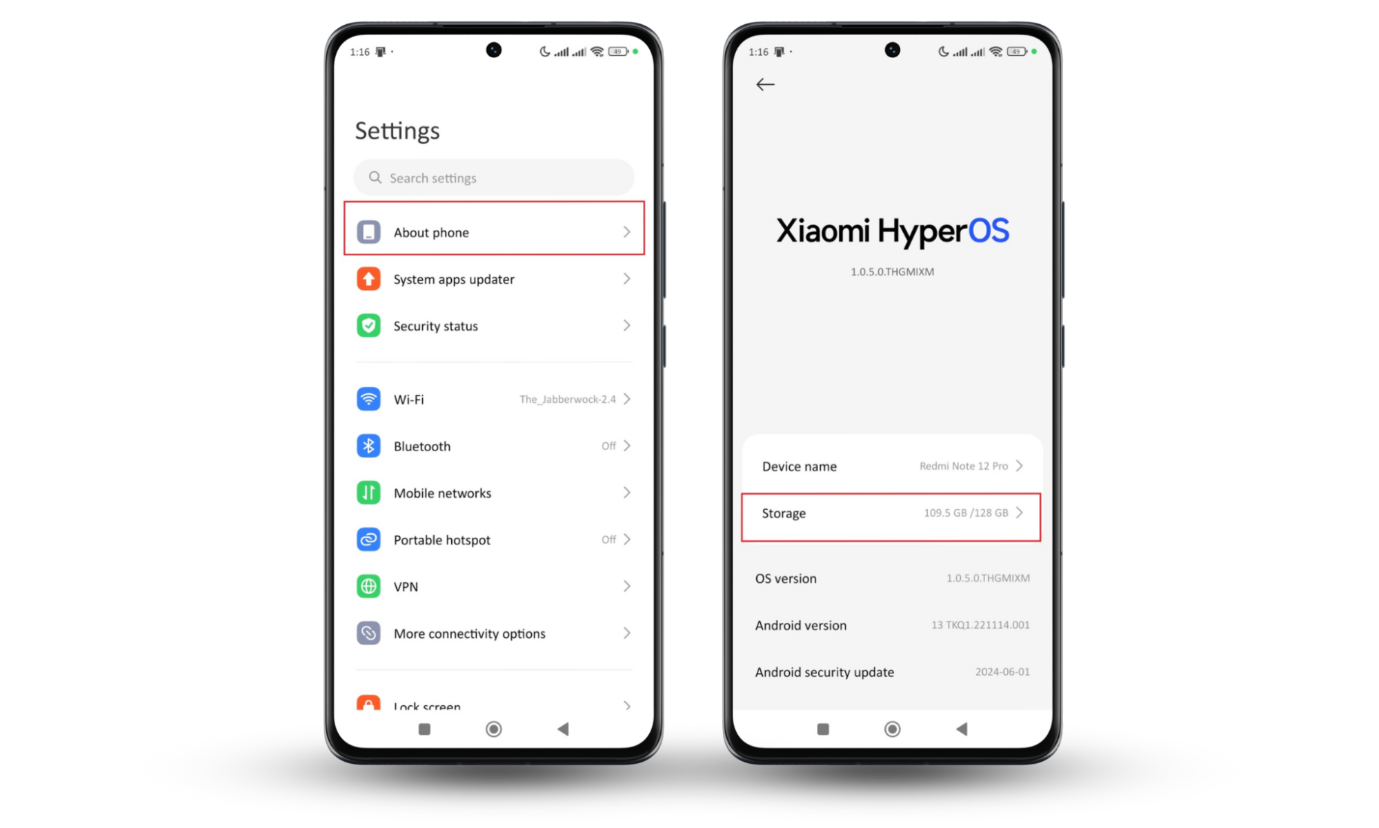 Instructions on how to open the Settings app, navigate to About phone, select Storage, and clear cached data to fix a hacked Android phone. Instructions on how to open the Settings app, navigate to About phone, select Storage, and clear cached data to fix a hacked Android phone.