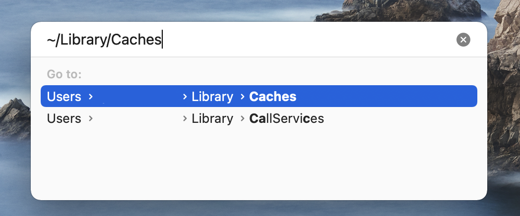 Library folder Library folder