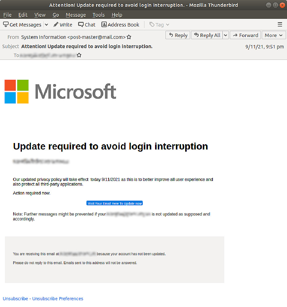 A screenshot of a fake Microsoft update sent by email as an example of how to tell if a Software Update Is Legitimate. A screenshot of a fake Microsoft update sent by email as an example of how to tell if a Software Update Is Legitimate.