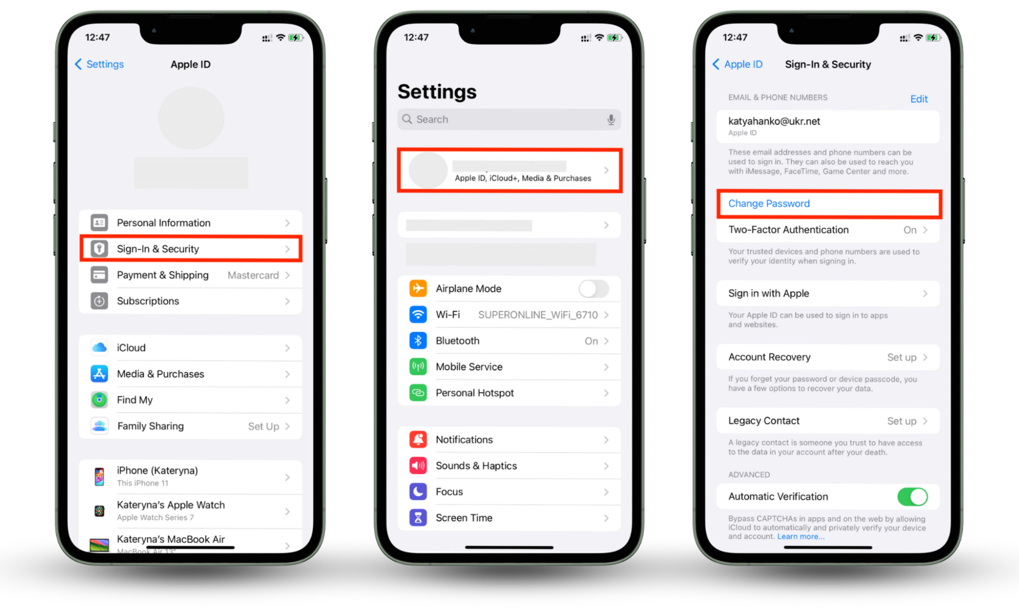 Instruction on how to Change your Apple ID password on iPhone. Instruction on how to Change your Apple ID password on iPhone.