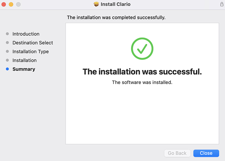 Clario installation process Clario installation process