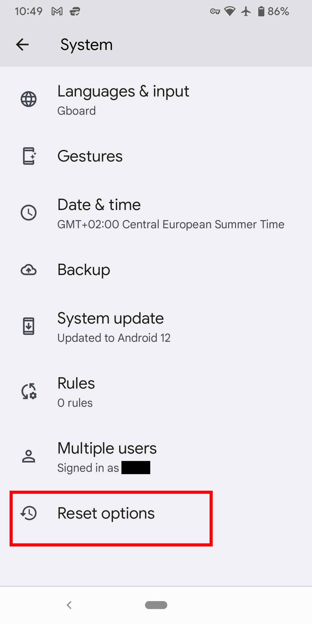 Android System Settings Reset Options Android System Settings Reset Options