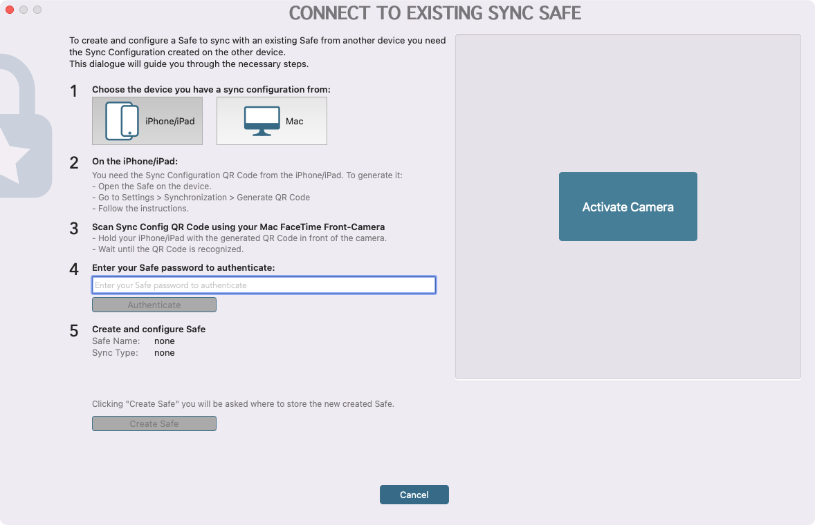Create a SimpleumSafe account Create a SimpleumSafe account