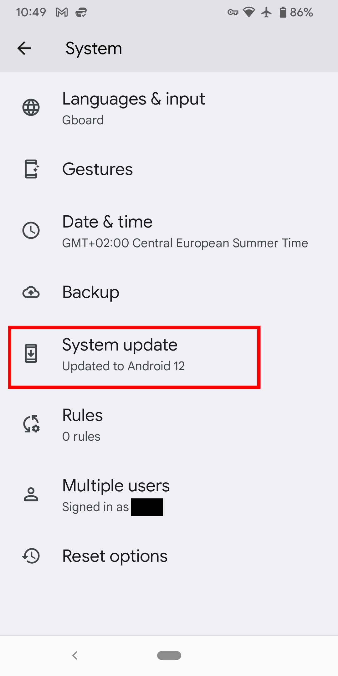 Android System Update Android System Update