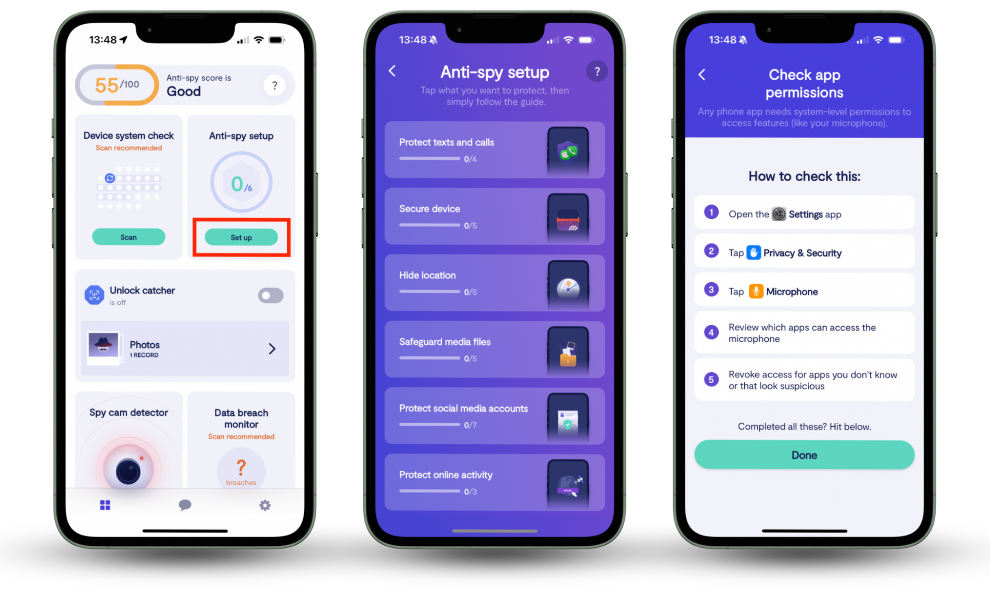 iPhone screenshots showing how to use Clario Anti Spy to prevent Netflix spying on you. iPhone screenshots showing how to use Clario Anti Spy to prevent Netflix spying on you.