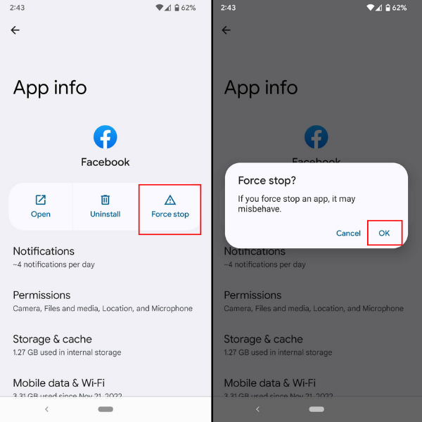 Android App Force Stop Android App Force Stop
