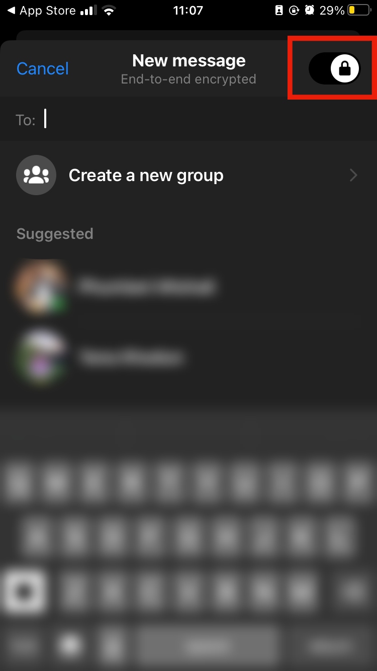 Secret Conversations enabled on Facebook Messenger Secret Conversations enabled on Facebook Messenger