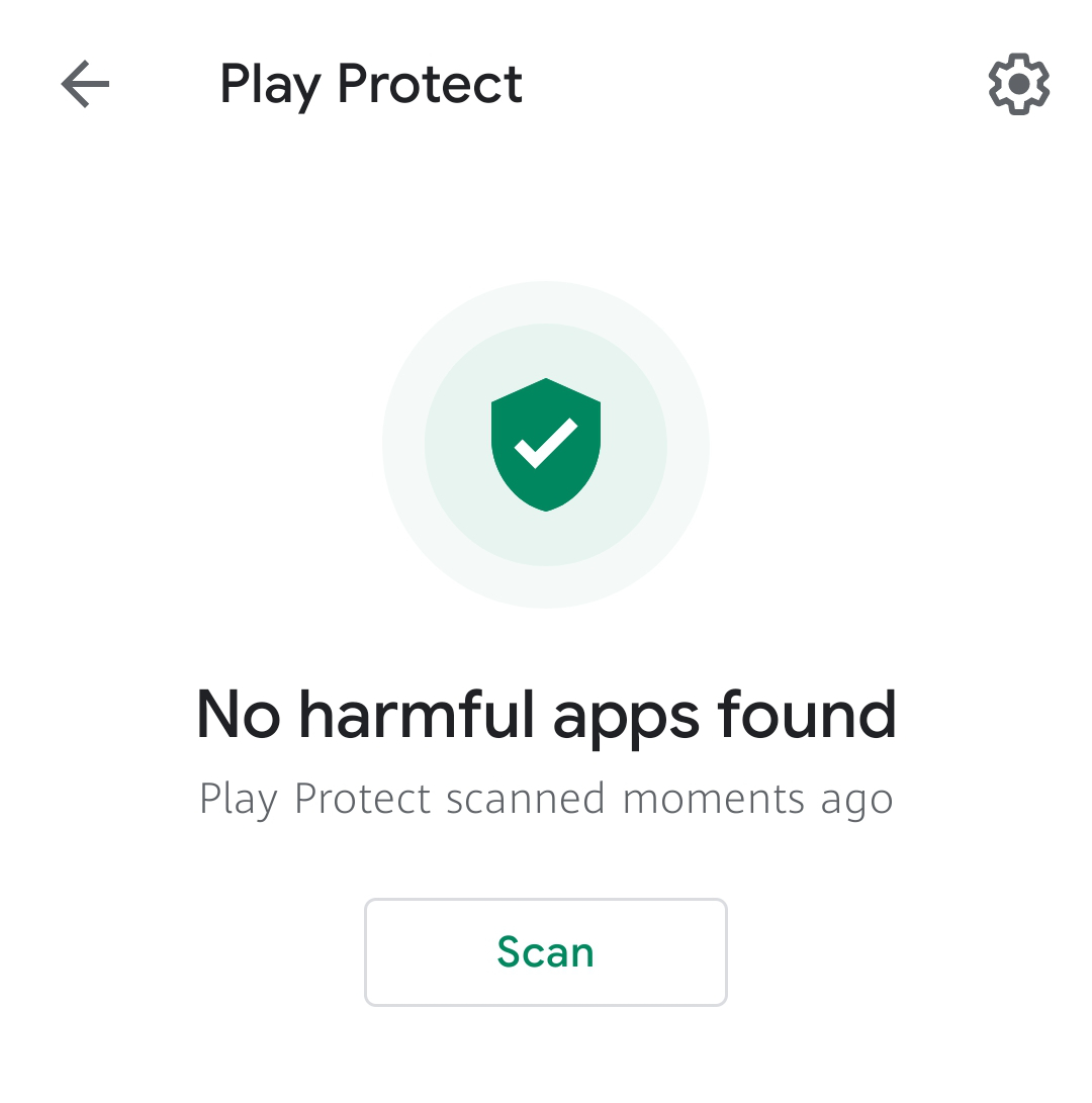 tap Play Protect in Google Play tap Play Protect in Google Play