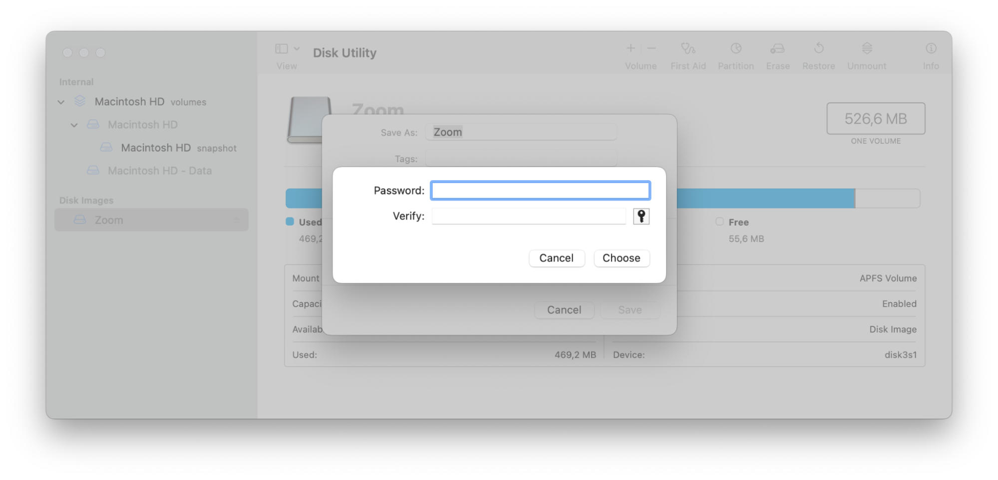 A Mac window to add a password to your folder on Mac. A Mac window to add a password to your folder on Mac.