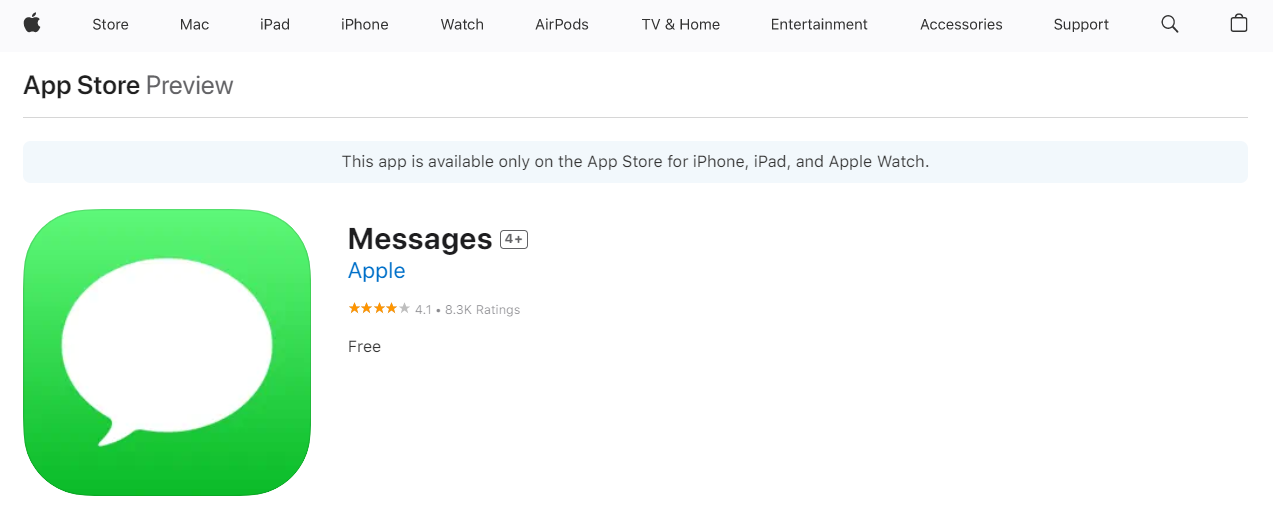 iMessage in App Store iMessage in App Store
