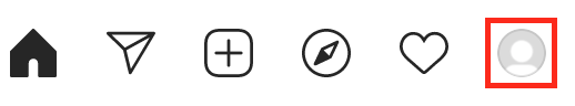 User profile in Instagram User profile in Instagram