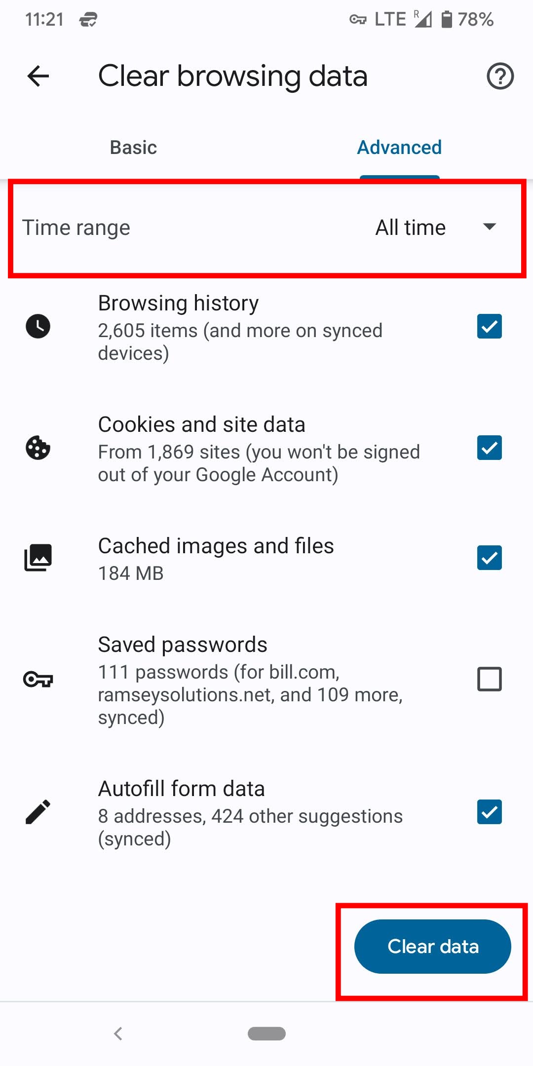 Chrome Clear Browsing Data Chrome Clear Browsing Data