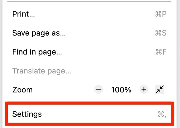 A screenshot of Firefox's settings drop-down menu showing how to access Add-ons and themes and remove malware from Mac. A screenshot of Firefox's settings drop-down menu showing how to access Add-ons and themes and remove malware from Mac.
