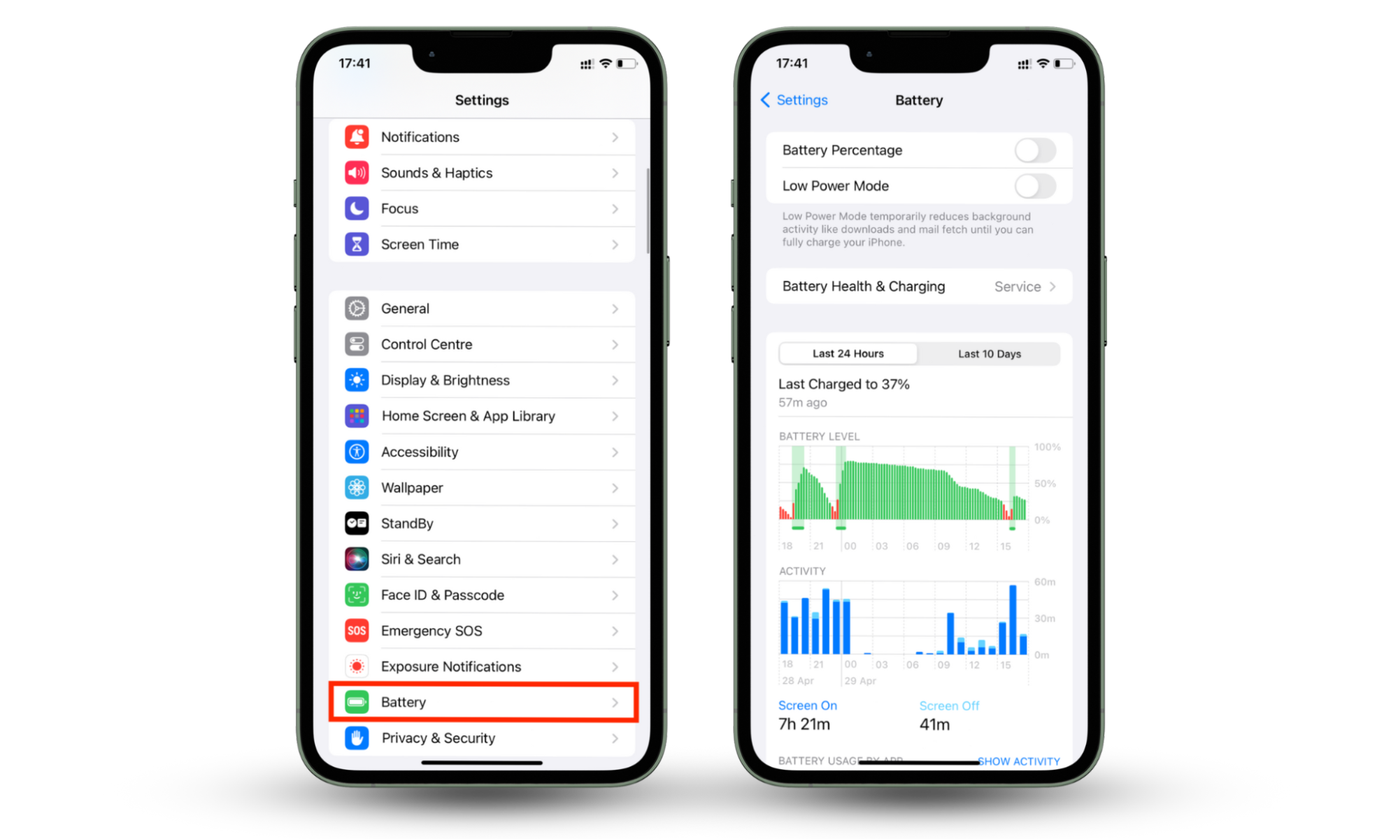 Battery usage in iPhone Settings. You can tell if mSpy is on your iPhone if battery usage drains quickly. Battery usage in iPhone Settings. You can tell if mSpy is on your iPhone if battery usage drains quickly.