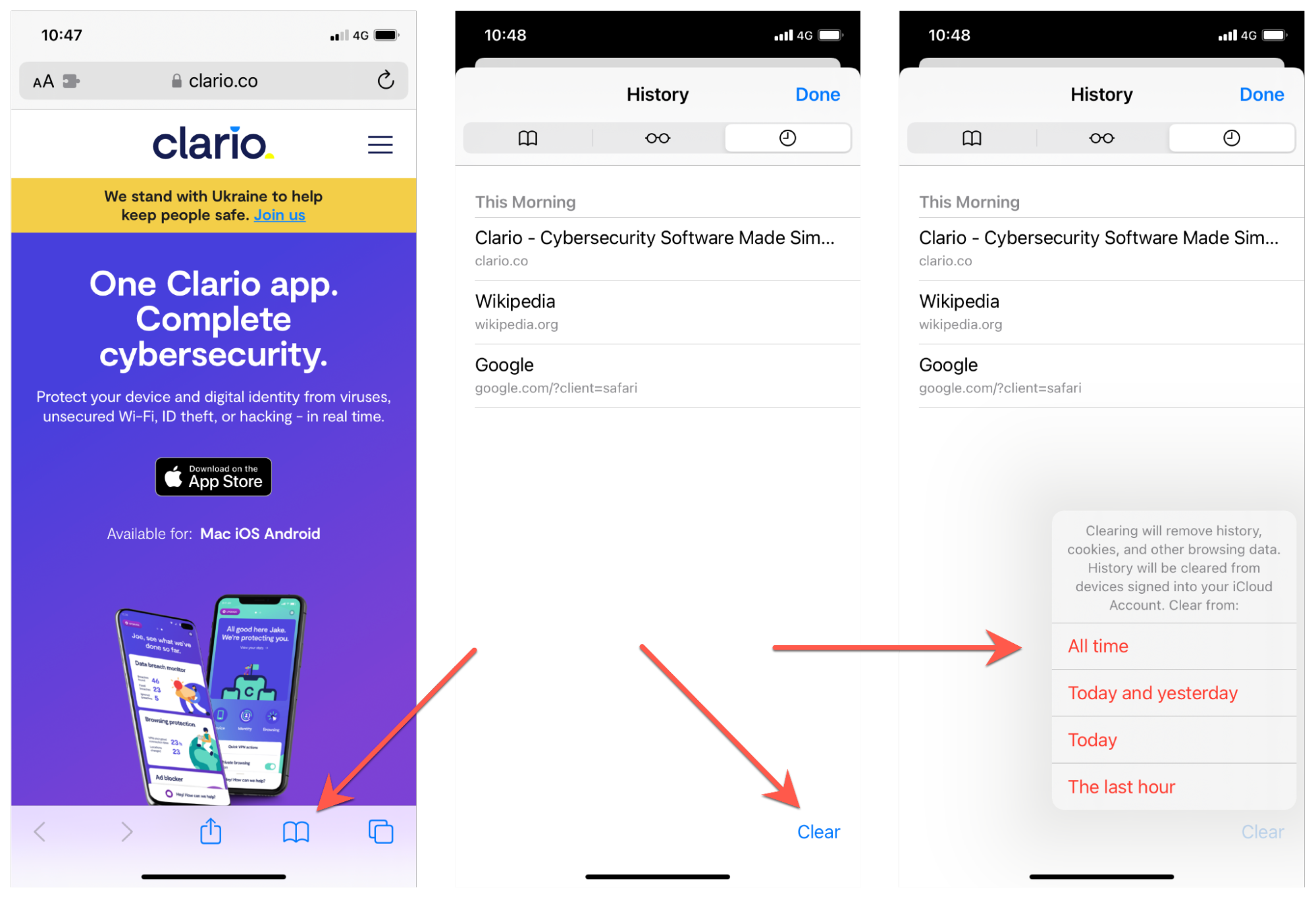 Delete Safari History on iOS Delete Safari History on iOS
