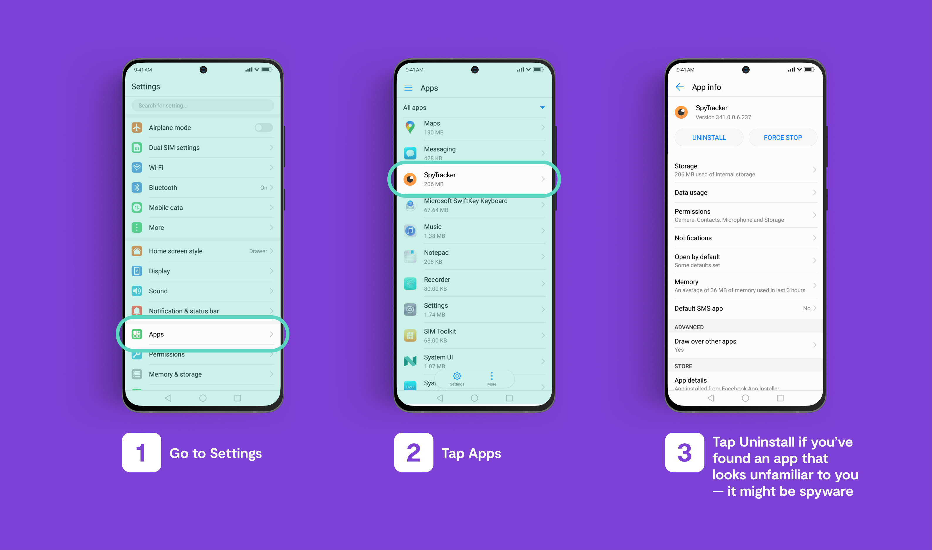 uninstall spyware app uninstall spyware app