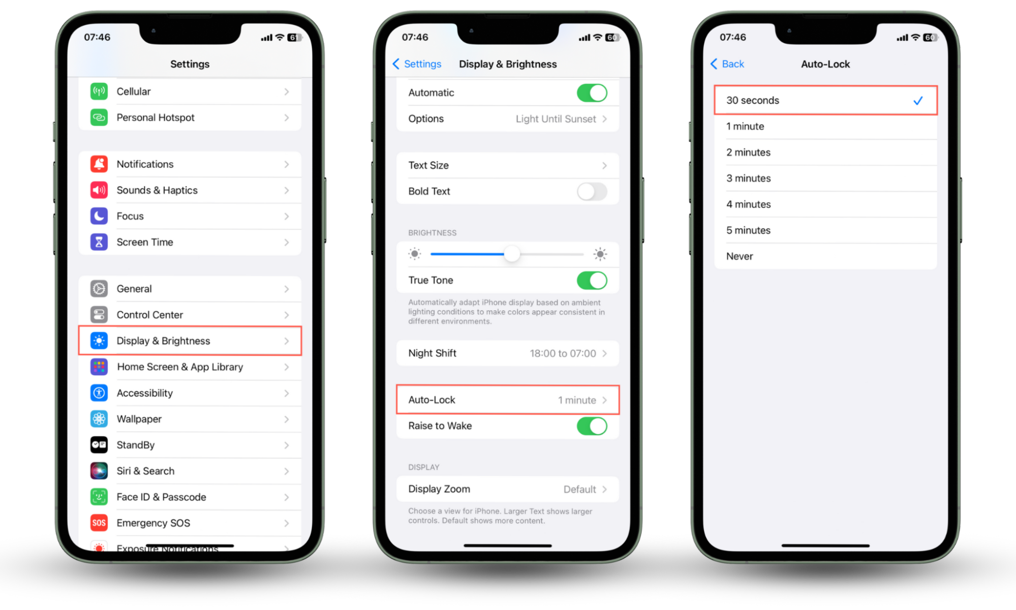 Screenshots that demonstrate how to lower the Auto-Lock duration in iOS. It's impossible to unlock an iPhone with a picture. Screenshots that demonstrate how to lower the Auto-Lock duration in iOS. It's impossible to unlock an iPhone with a picture.