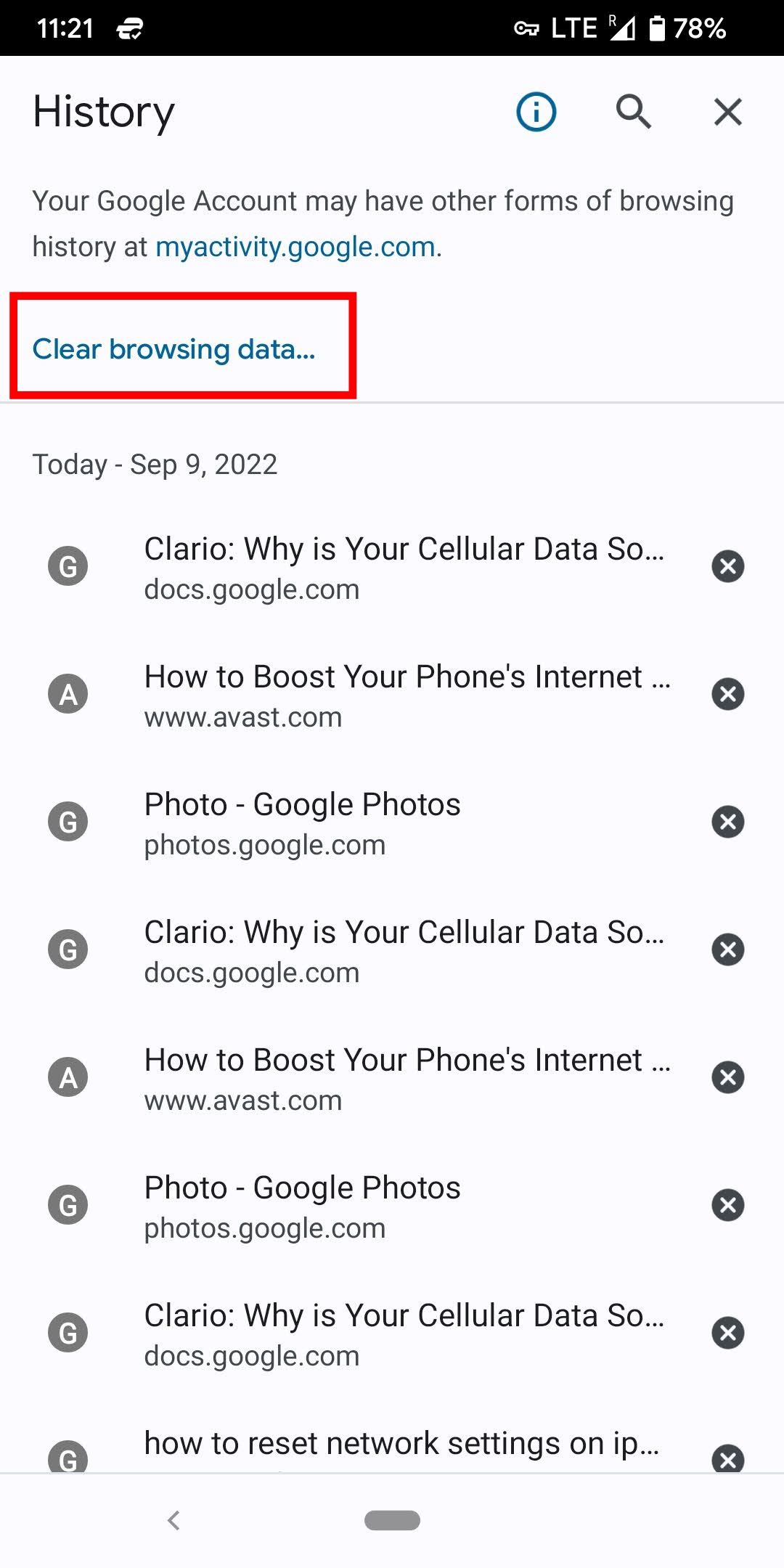 Chrome History Chrome History