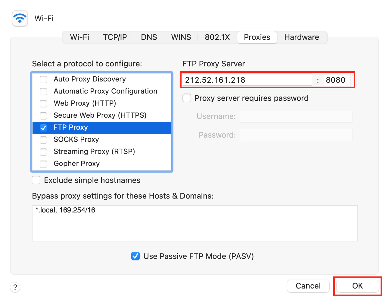 Proxy server address and port on Mac Proxy server address and port on Mac